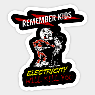 electricity vintage Sticker